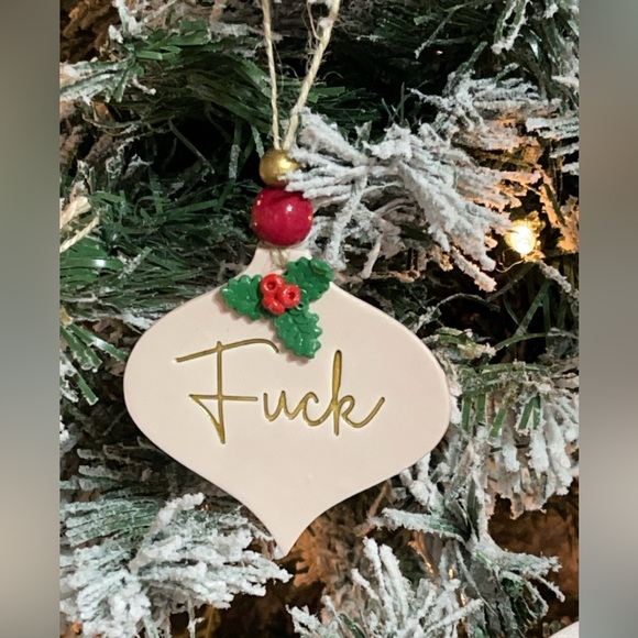 F#%* Christmas Ornament & Gift Box - Picture 2 of 3